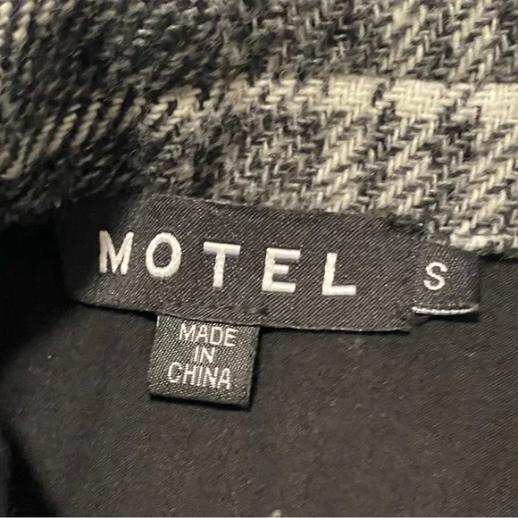 Motel Rocks Plaid Oversized Jacket Size Small - Picture 4 of 5